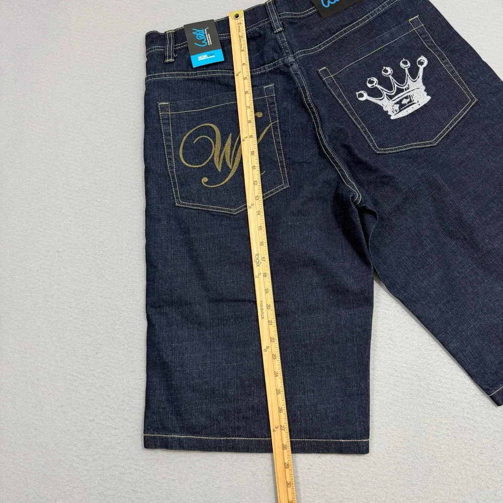 Vintage Wckd Jean Shorts Men's 36 Blue 16
